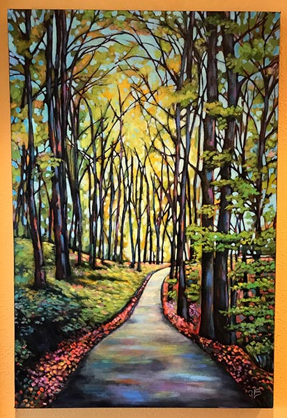 Tree Lined Path Painting
